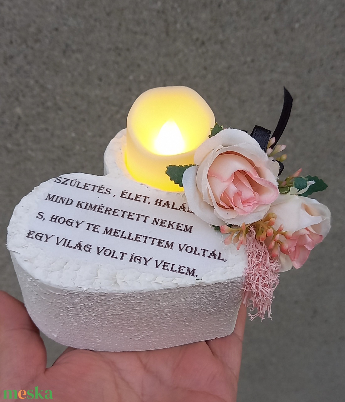 Sírdísz ,mécsestartó  - otthon & életmód - vallás - temetkezési tárgy - Meska.hu