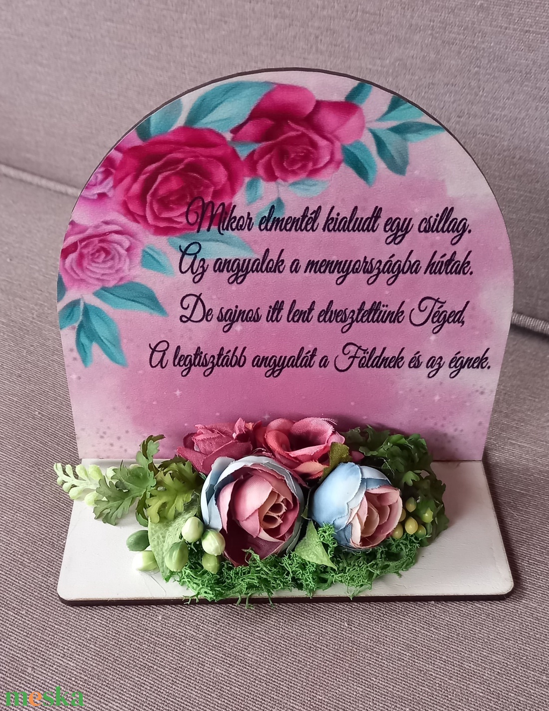 Íves sírdísz  - otthon & életmód - vallás - temetkezési tárgy - Meska.hu