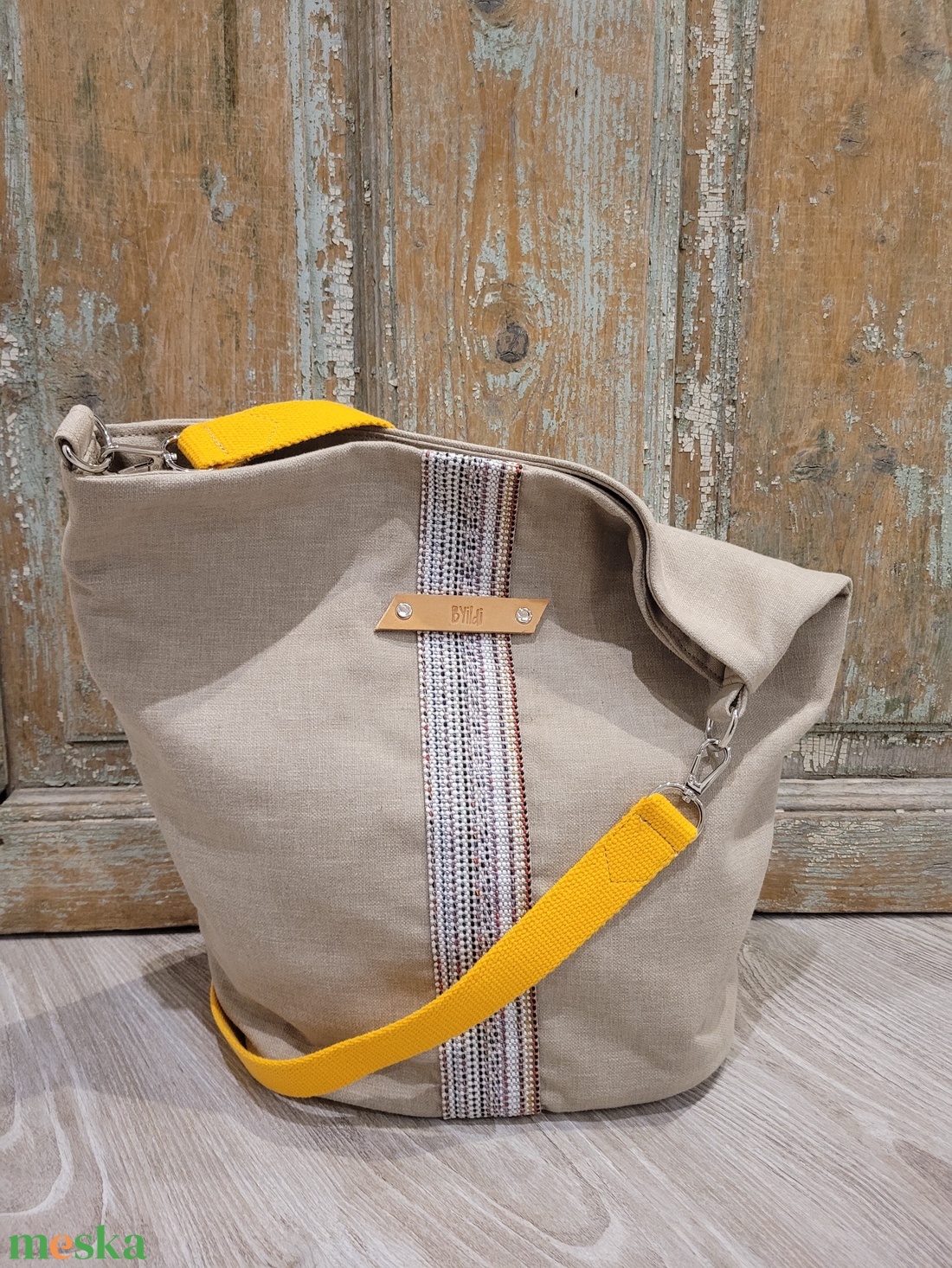 Vászontáska,  pakolós táska , natúr vászon táska, sárga kiegészítőkkel. Egyedi nagyméretű táska. - táska & tok - kézitáska & válltáska - nagy pakolós táska - Meska.hu Vászontáska,  pakolós táska , natúr vászon táska, sárga kiegészítőkkel. Egyedi nagyméretű táska. - táska & tok - kézitáska & válltáska - nagy pakolós táska - Meska.hu