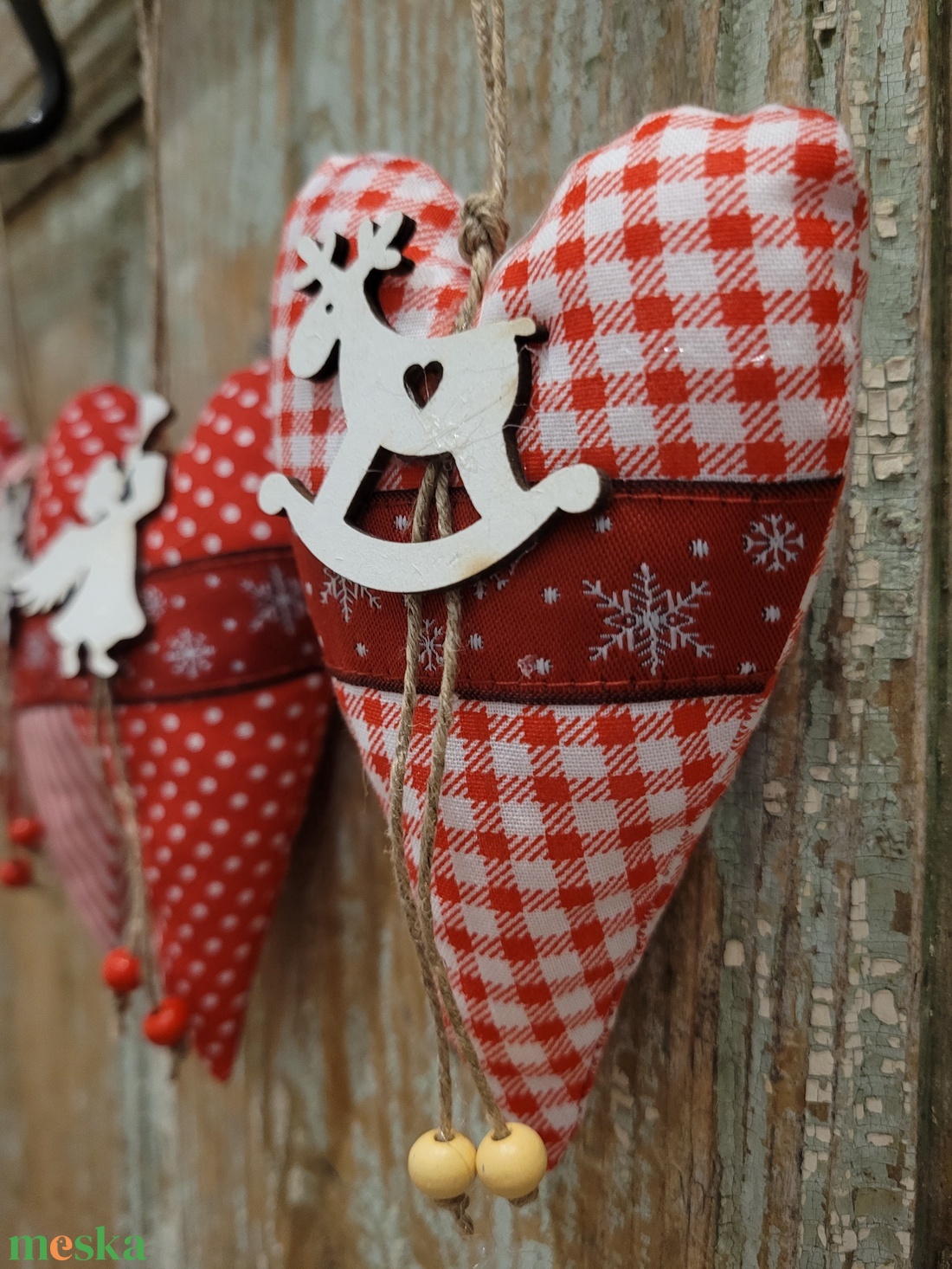 Karácsonyi dísz lakásdekoráció vászon függők, illatos vászonszivek, egyedi kézműves termék - karácsony - karácsonyi lakásdekoráció - karácsonyfadíszek - Meska.hu