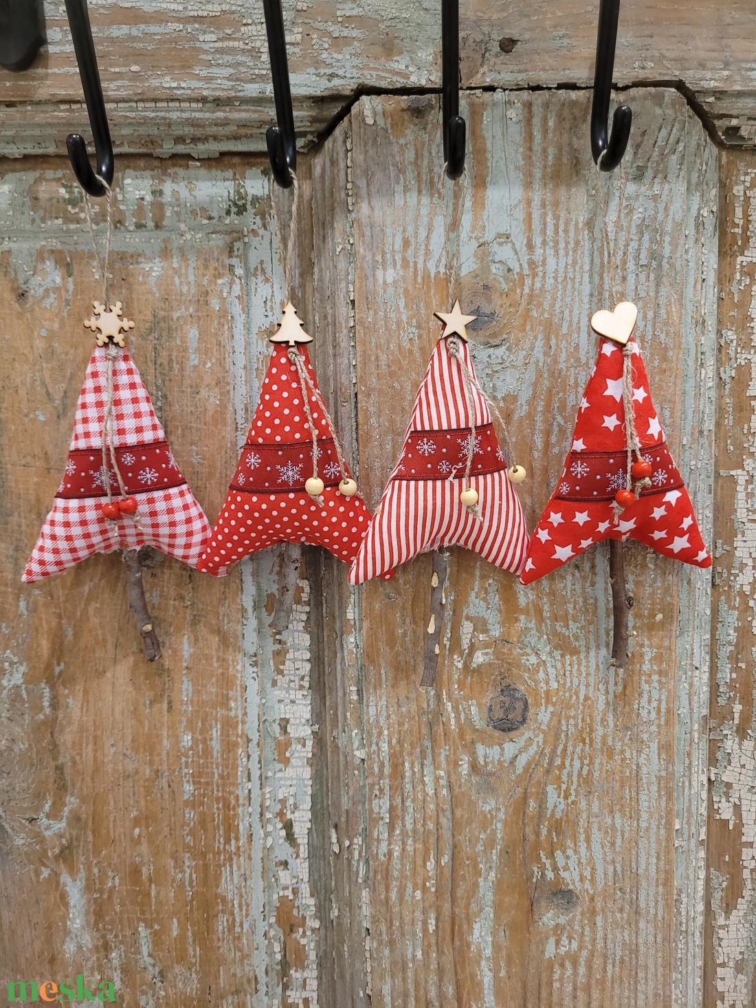 Karácsonyi dísz lakásdekoráció vászon függők, illatos vászon fenyőfa, egyedi kézműves termék - karácsony - karácsonyi lakásdekoráció - karácsonyfadíszek - Meska.hu