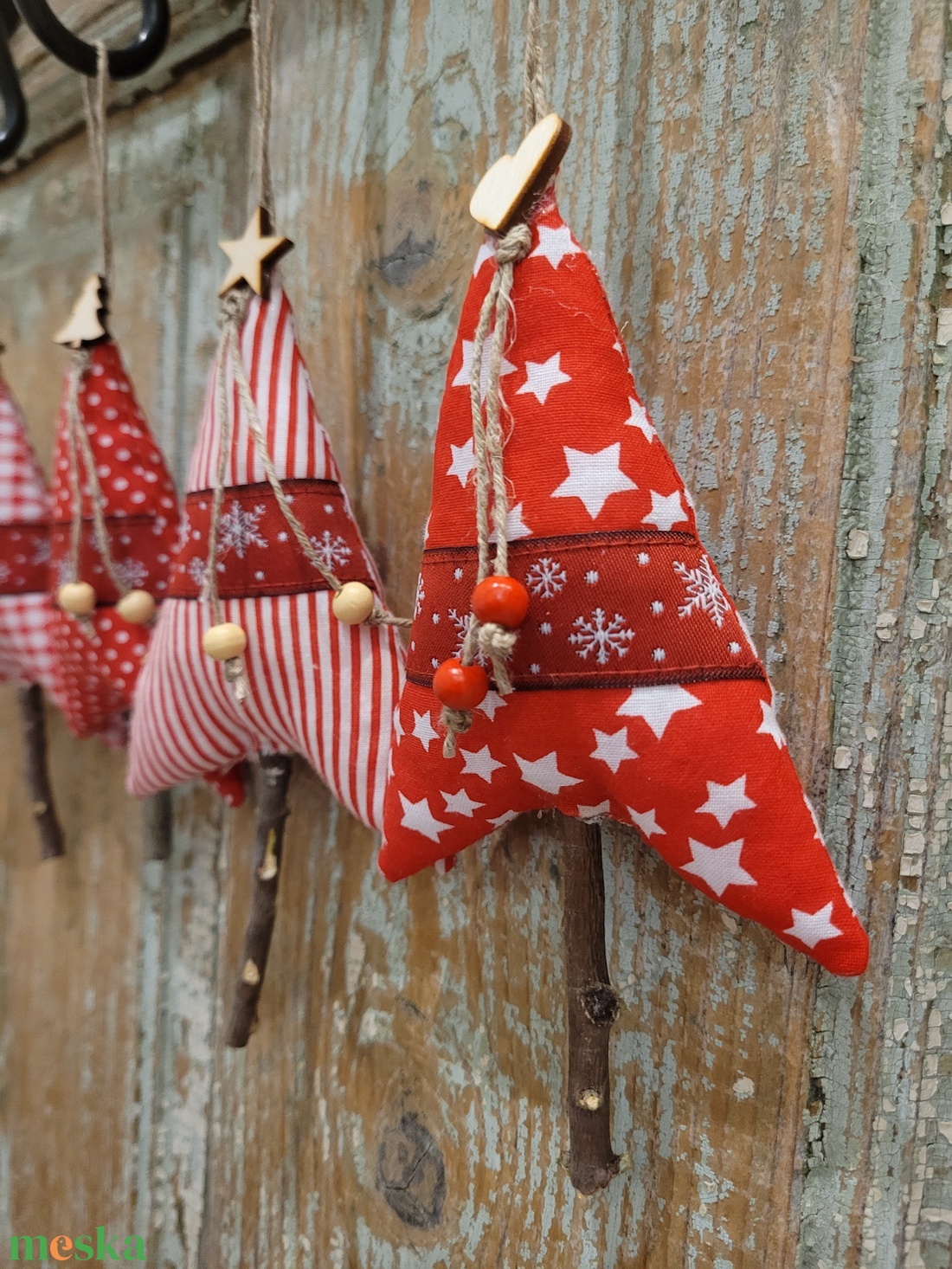 Karácsonyi dísz lakásdekoráció vászon függők, illatos vászon fenyőfa, egyedi kézműves termék - karácsony - karácsonyi lakásdekoráció - karácsonyfadíszek - Meska.hu