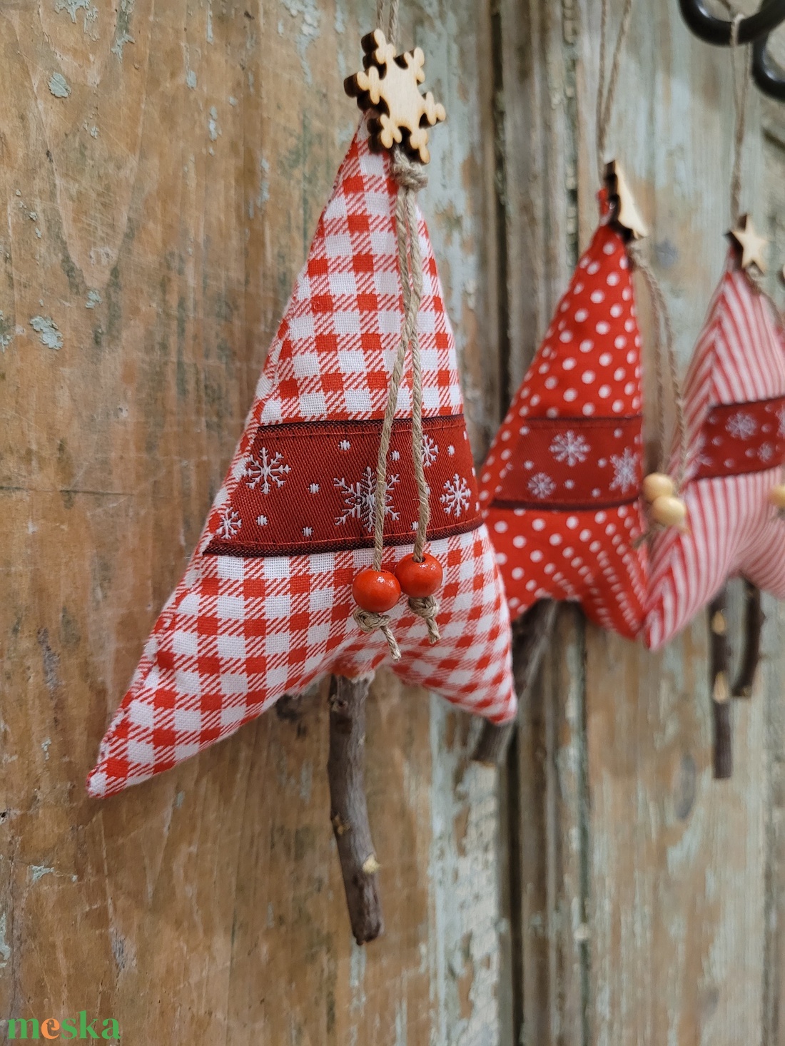 Karácsonyi dísz lakásdekoráció vászon függők, illatos vászon fenyőfa, egyedi kézműves termék - karácsony - karácsonyi lakásdekoráció - karácsonyfadíszek - Meska.hu