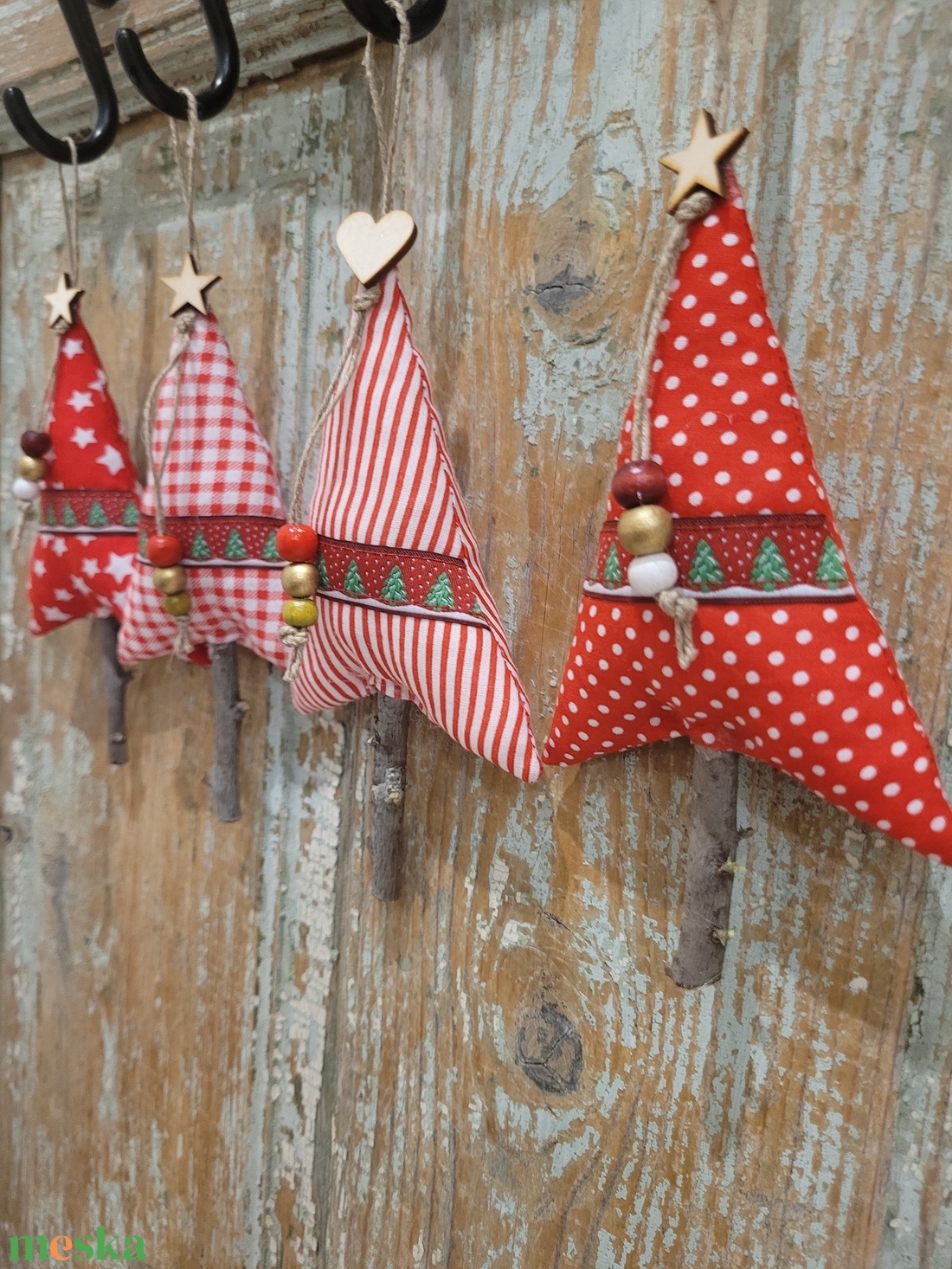 Karácsonyi dísz lakásdekoráció vászon függők, illatos vászon fenyőfa, egyedi kézműves termék - karácsony - karácsonyi lakásdekoráció - karácsonyfadíszek - Meska.hu