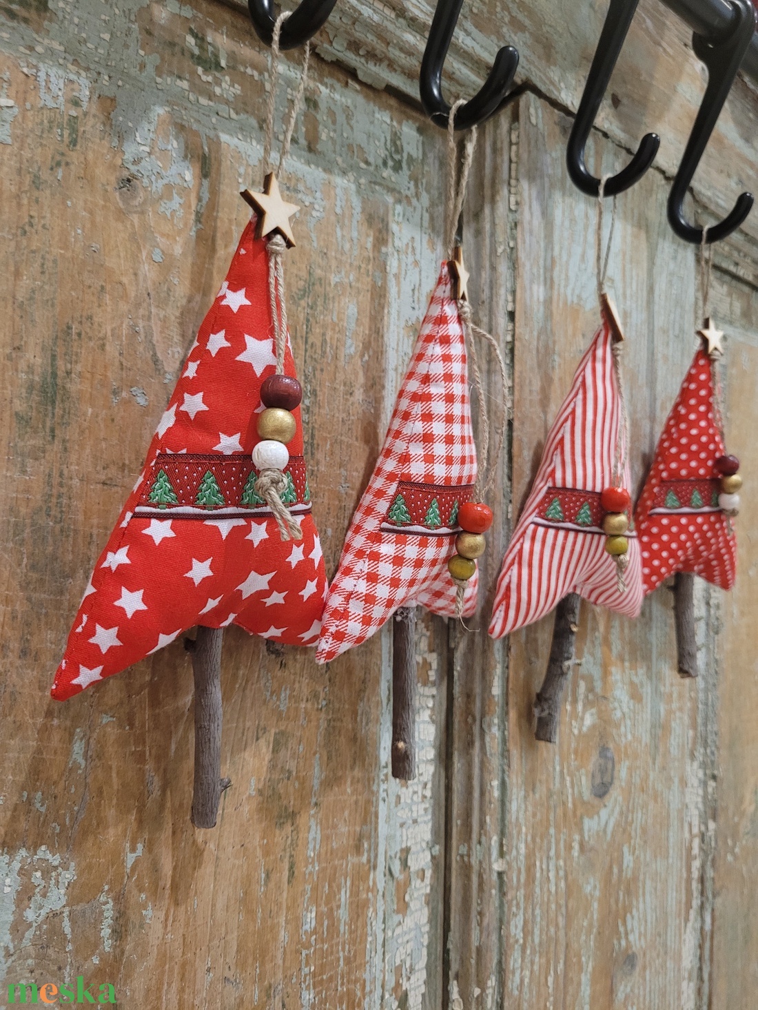 Karácsonyi dísz lakásdekoráció vászon függők, illatos vászon fenyőfa, egyedi kézműves termék - karácsony - karácsonyi lakásdekoráció - karácsonyfadíszek - Meska.hu