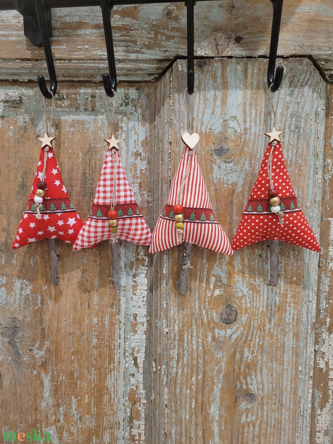 Karácsonyi dísz lakásdekoráció vászon függők, illatos vászon fenyőfa, egyedi kézműves termék - karácsony - karácsonyi lakásdekoráció - karácsonyfadíszek - Meska.hu