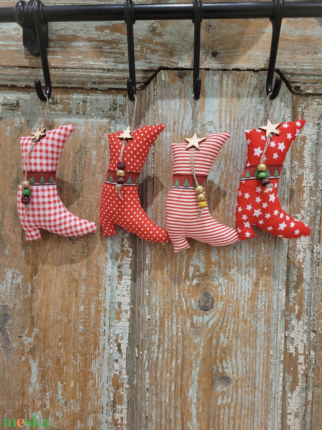 Céges ajándék.Karácsonyi dísz lakásdekoráció vászon függők, illatos vászoncsizmák, egyedi kézműves termék - diy (csináld magad) - egységcsomag - Meska.hu