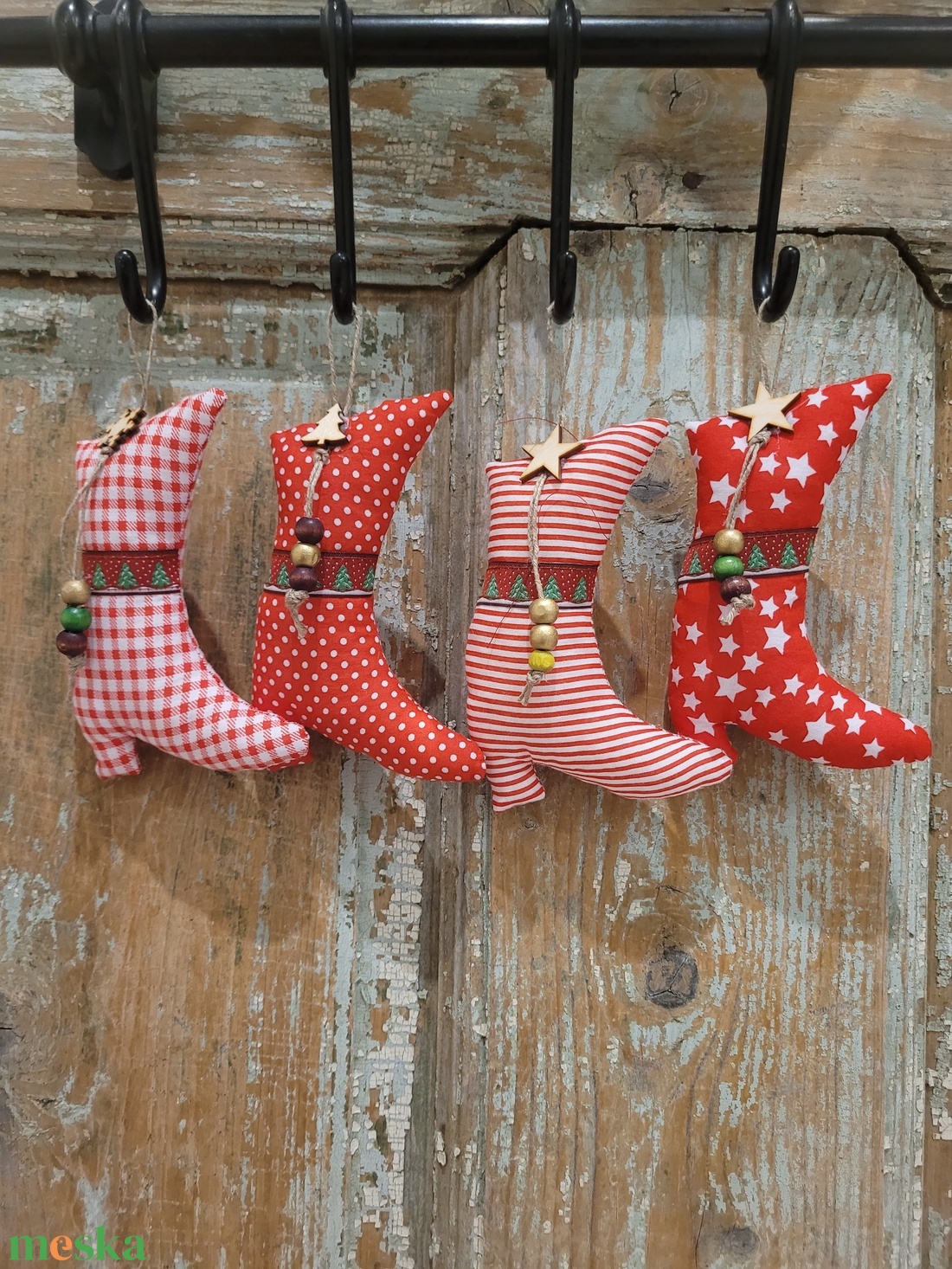 Céges ajándék.Karácsonyi dísz lakásdekoráció vászon függők, illatos vászoncsizmák, egyedi kézműves termék - diy (csináld magad) - egységcsomag - Meska.hu