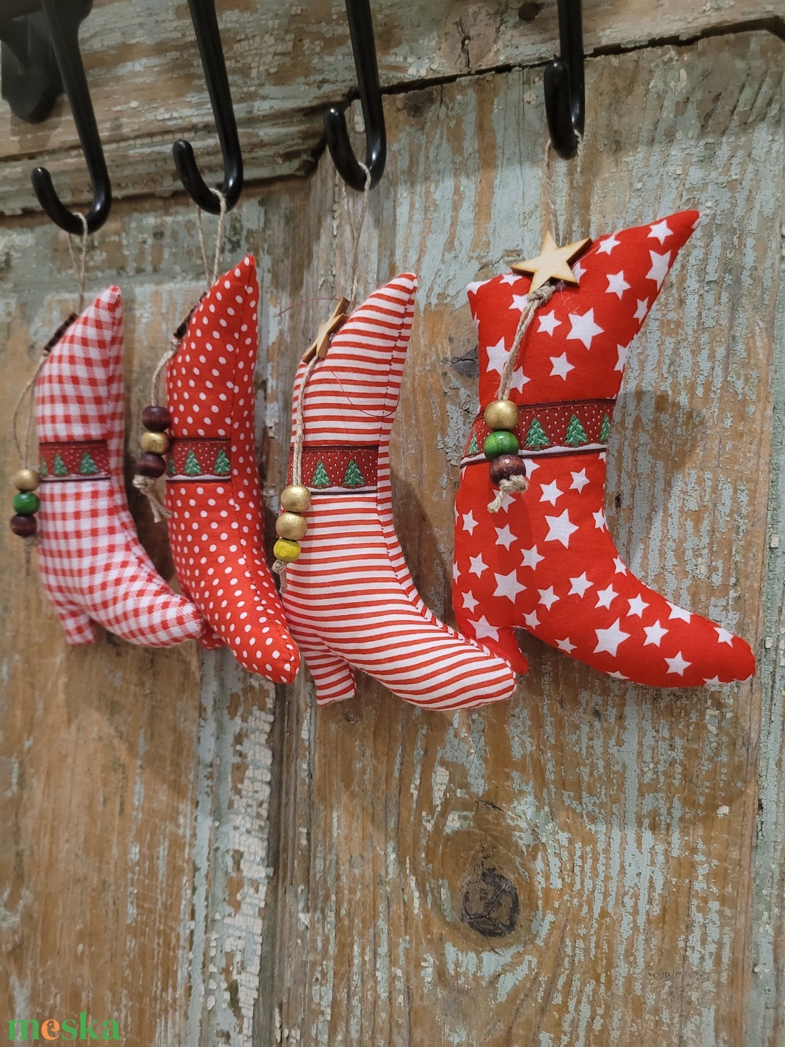 Céges ajándék.Karácsonyi dísz lakásdekoráció vászon függők, illatos vászoncsizmák, egyedi kézműves termék - diy (csináld magad) - egységcsomag - Meska.hu