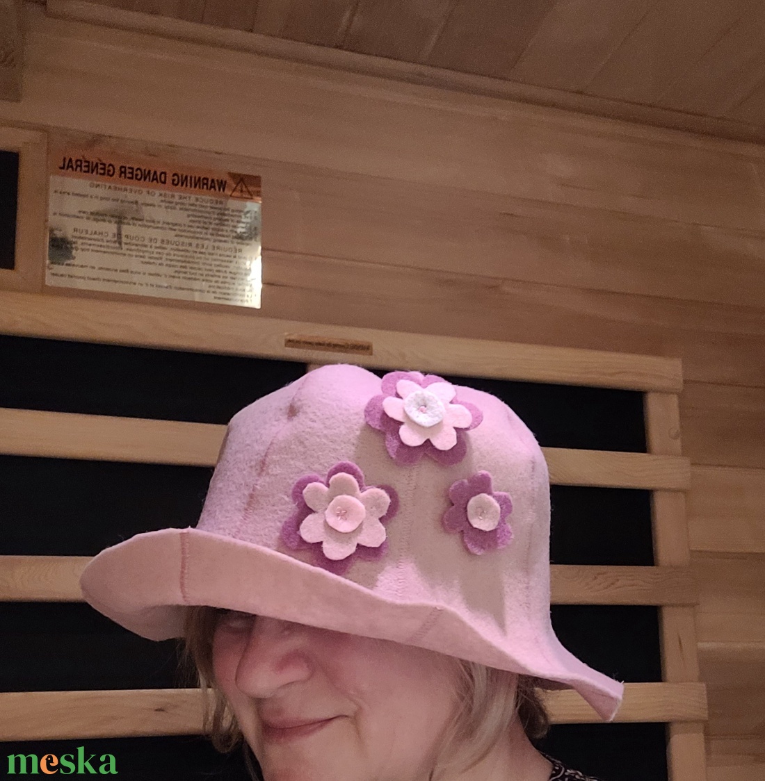  Sapka a szaunázás szerelmeseinek Szauna sapka gyapjú kevertszálas filc sapka  - ruha & divat - sál, sapka, kendő - sapka - Meska.hu