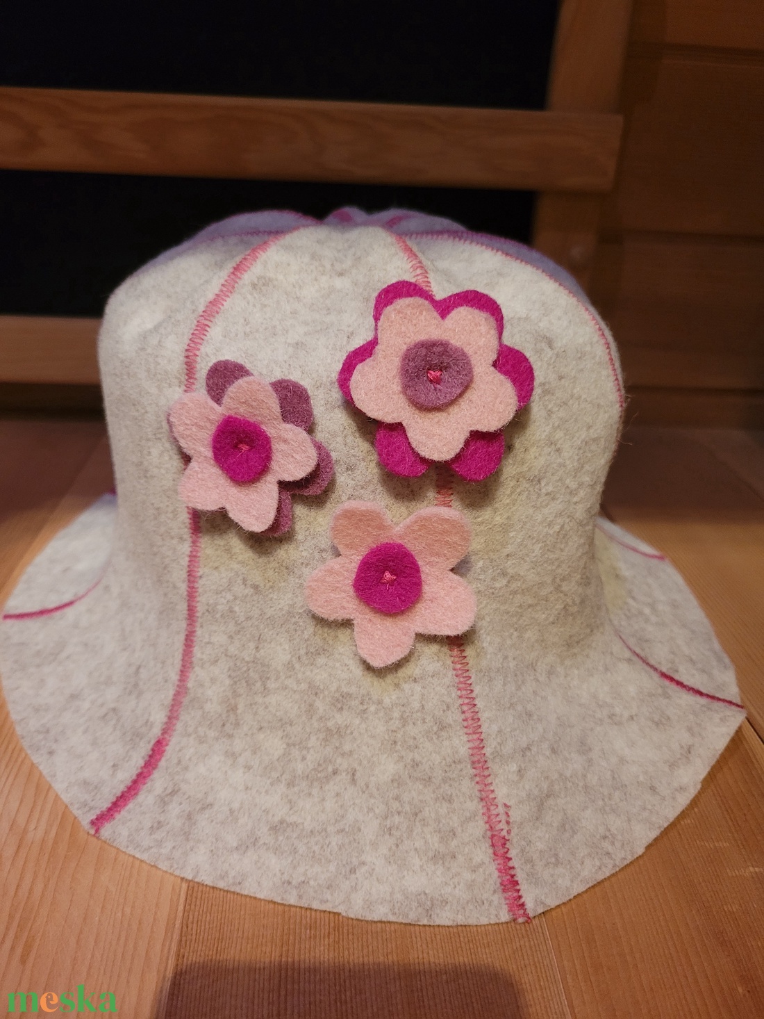  Sapka a szaunázás szerelmeseinek Szauna sapka gyapjú filc - ruha & divat - sál, sapka, kendő - sapka - Meska.hu