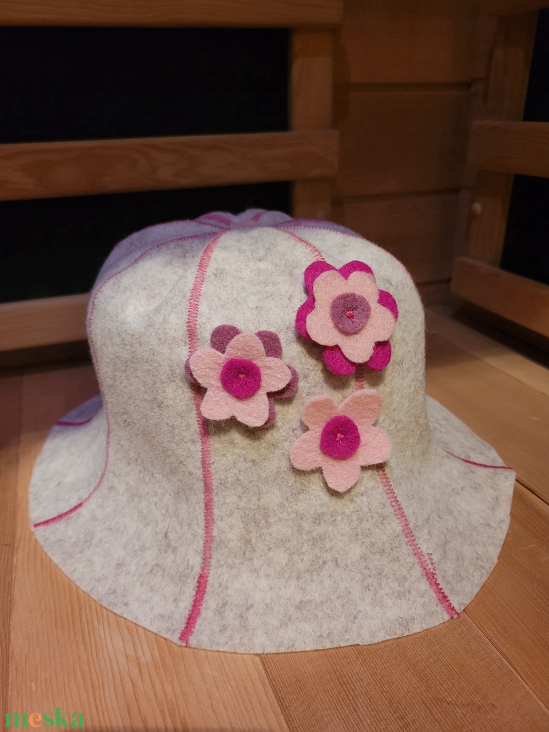  Sapka a szaunázás szerelmeseinek Szauna sapka gyapjú filc - ruha & divat - sál, sapka, kendő - sapka - Meska.hu