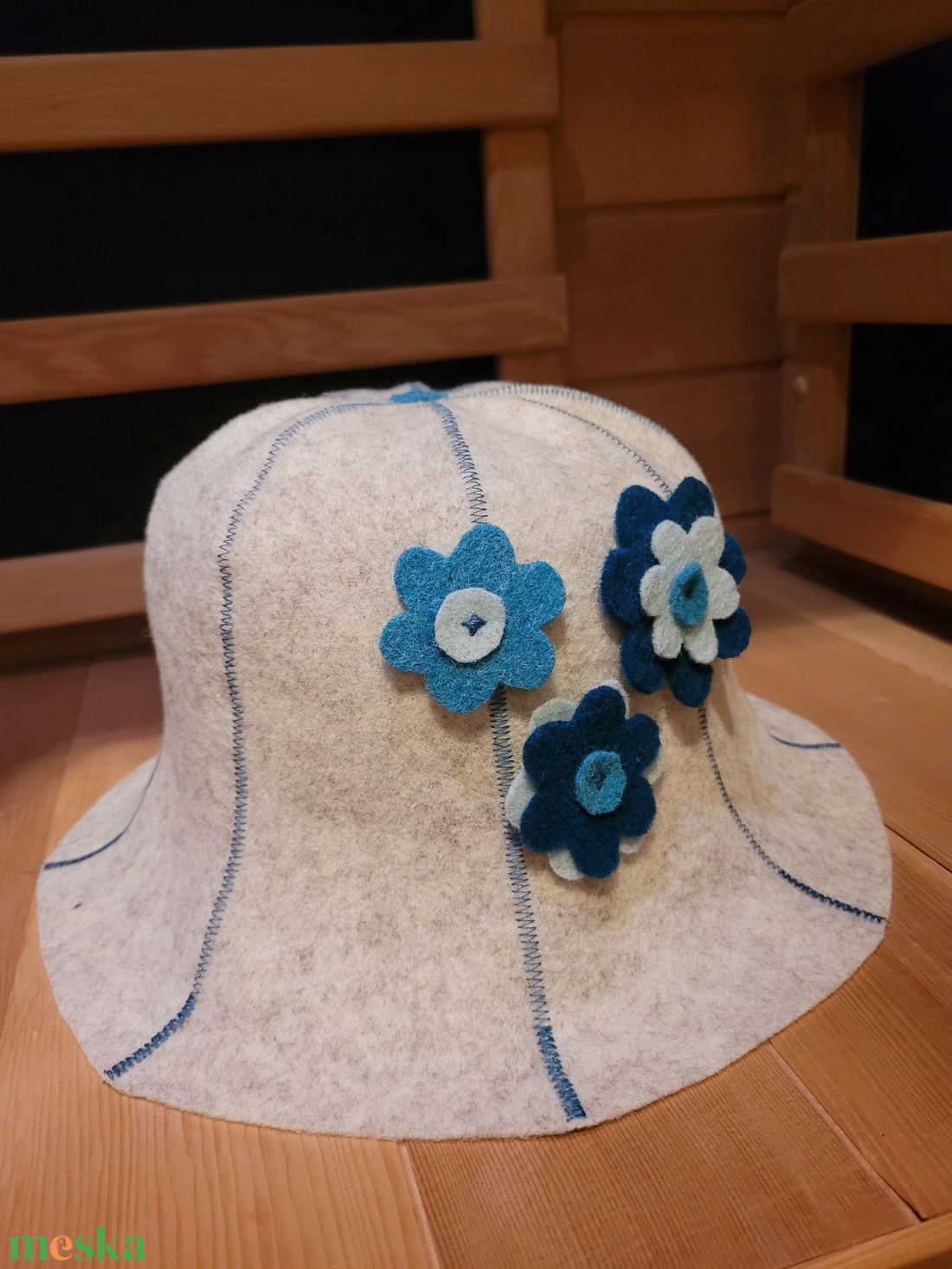  Sapka a szaunázás szerelmeseinek Szauna sapka gyapjú filc - ruha & divat - sál, sapka, kendő - sapka - Meska.hu