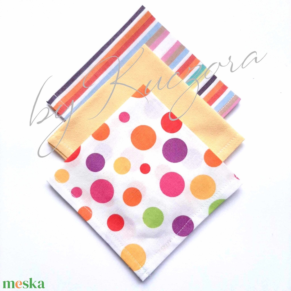 Textil zsebkendő szett, öko zsebkendő szett - színes, pöttyös, csíkos - szépségápolás - textil zsebkendő - Meska.hu Textil zsebkendő szett, öko zsebkendő szett - színes, pöttyös, csíkos - szépségápolás - textil zsebkendő - Meska.hu