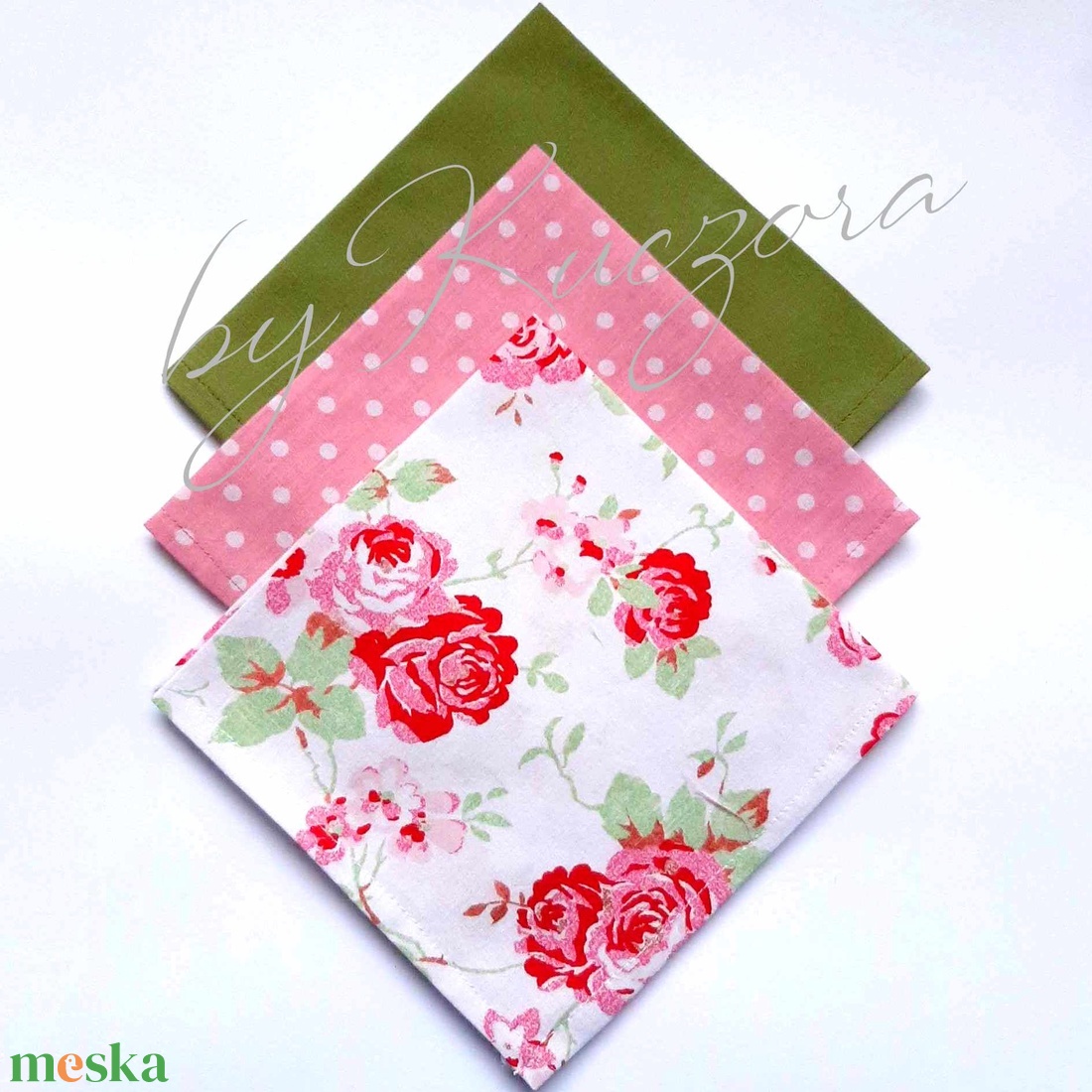 Textil zsebkendő szett, öko zsebkendő szett - rózsás, pöttyös, M méret - szépségápolás - textil zsebkendő - Meska.hu Textil zsebkendő szett, öko zsebkendő szett - rózsás, pöttyös, M méret - szépségápolás - textil zsebkendő - Meska.hu