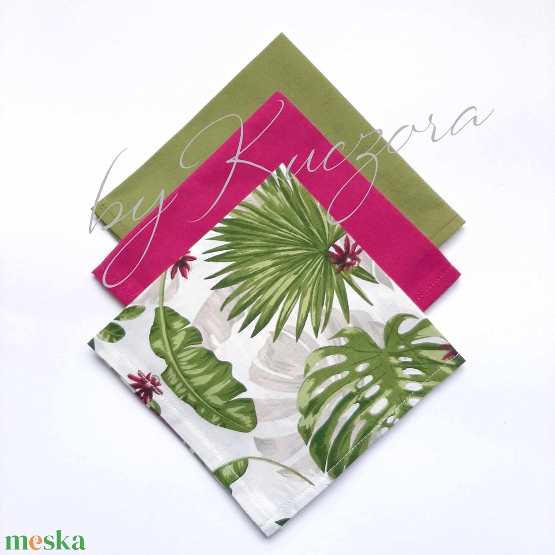 Textil zsebkendő szett, öko zsebkendő szett - pálmalevél, monstera, trópusi növény - szépségápolás - textil zsebkendő - Meska.hu Textil zsebkendő szett, öko zsebkendő szett - pálmalevél, monstera, trópusi növény - szépségápolás - textil zsebkendő - Meska.hu
