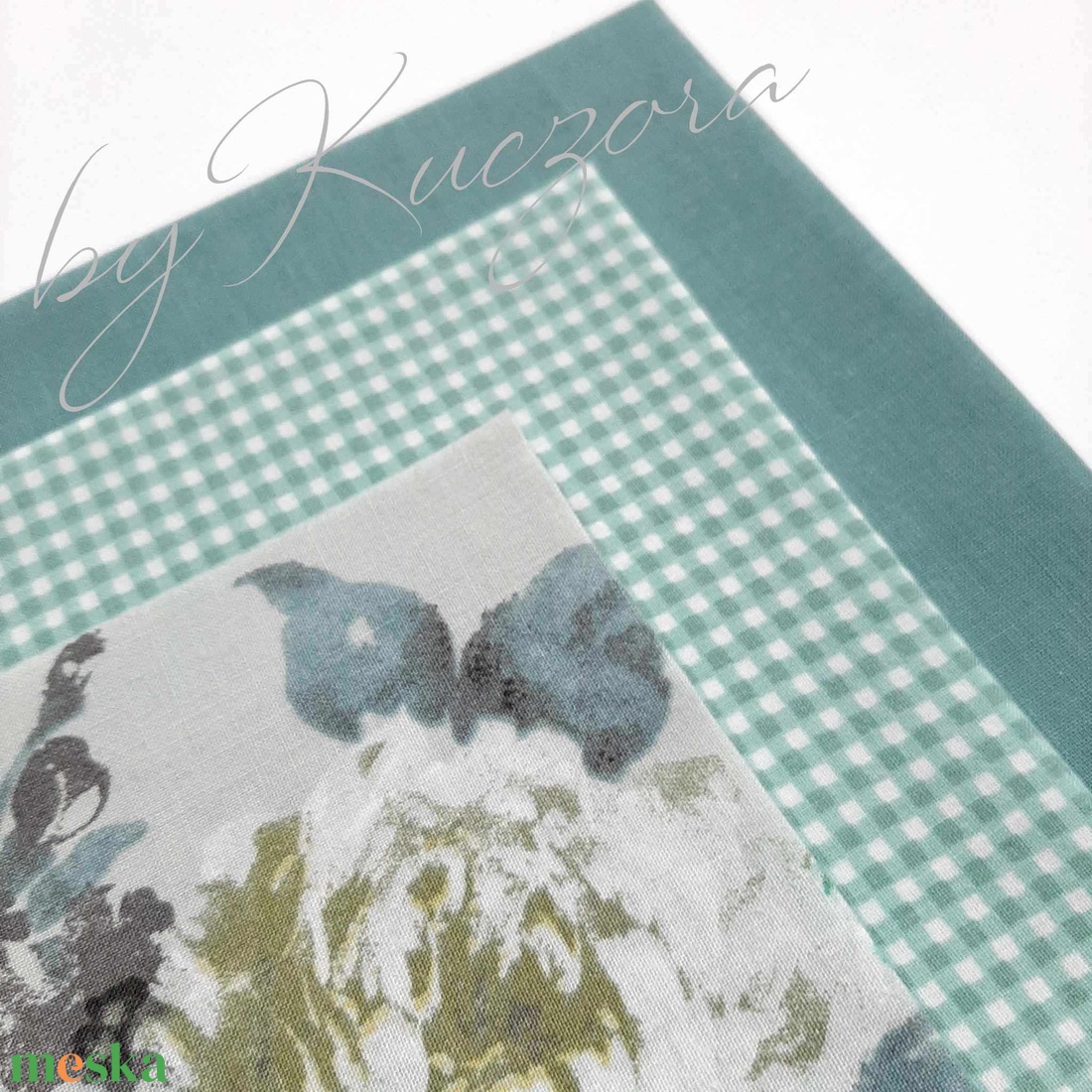 Textil zsebkendő szett, öko zsebkendő szett - türkiz zöld, virágos, kockás - szépségápolás - textil zsebkendő - Meska.hu Textil zsebkendő szett, öko zsebkendő szett - türkiz zöld, virágos, kockás - szépségápolás - textil zsebkendő - Meska.hu