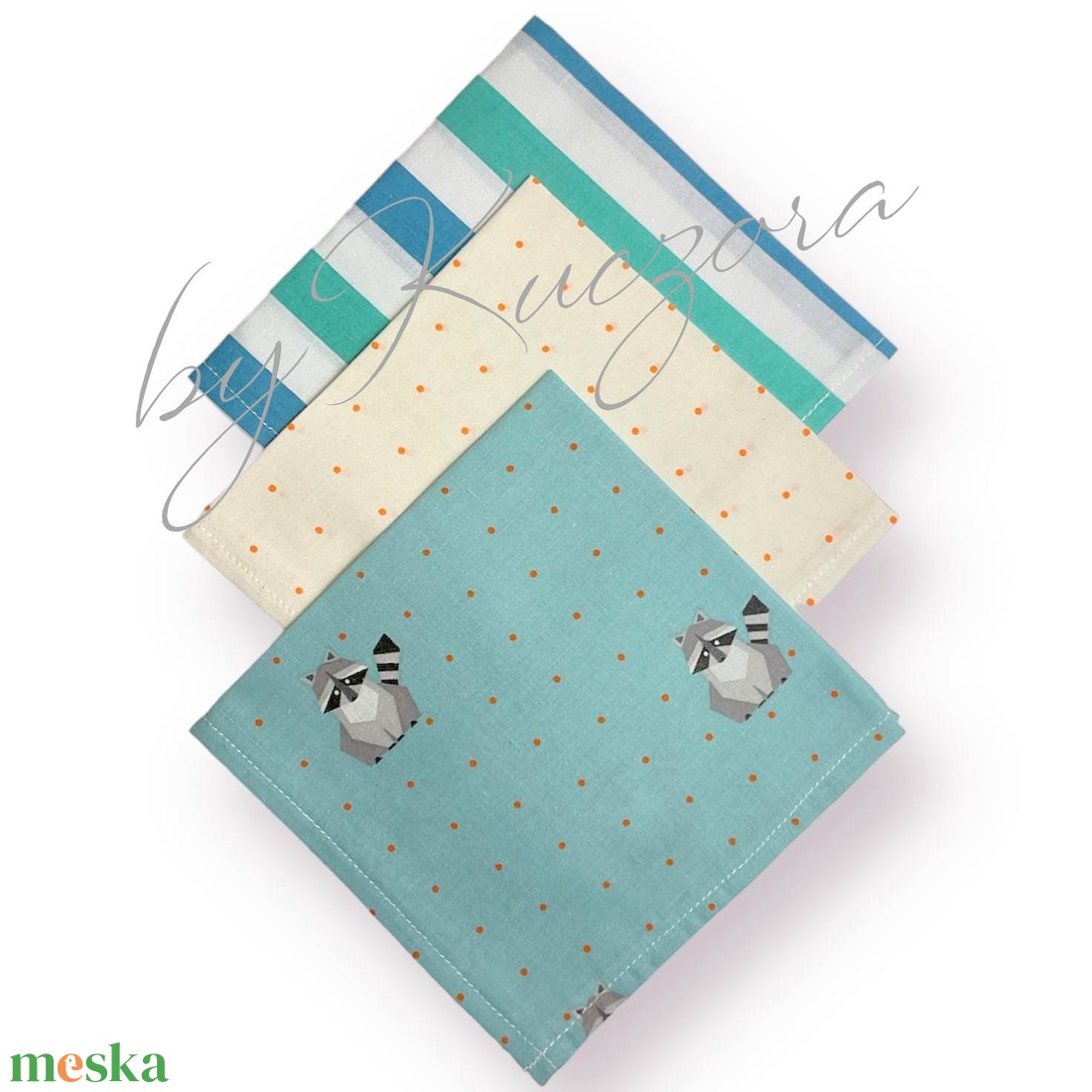Textil zsebkendő szett, öko zsebkendő szett - türkiz, zöld, mosómedvés, pöttyös M méret - szépségápolás - textil zsebkendő - Meska.hu Textil zsebkendő szett, öko zsebkendő szett - türkiz, zöld, mosómedvés, pöttyös M méret - szépségápolás - textil zsebkendő - Meska.hu