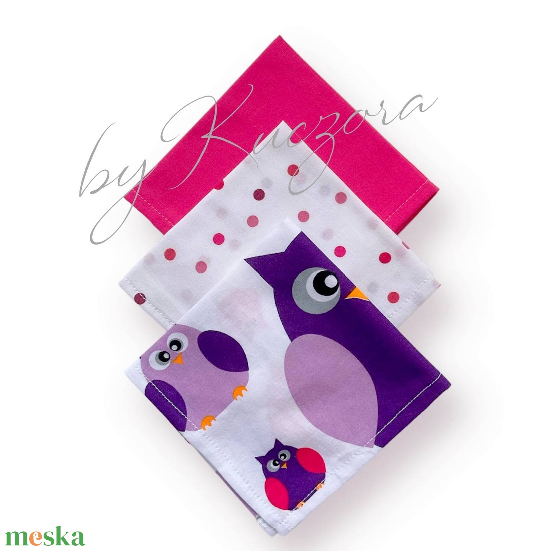 Textil zsebkendő szett, öko zsebkendő szett - rózsaszín, lila, baglyos - S méret - szépségápolás - textil zsebkendő - Meska.hu Textil zsebkendő szett, öko zsebkendő szett - rózsaszín, lila, baglyos - S méret - szépségápolás - textil zsebkendő - Meska.hu