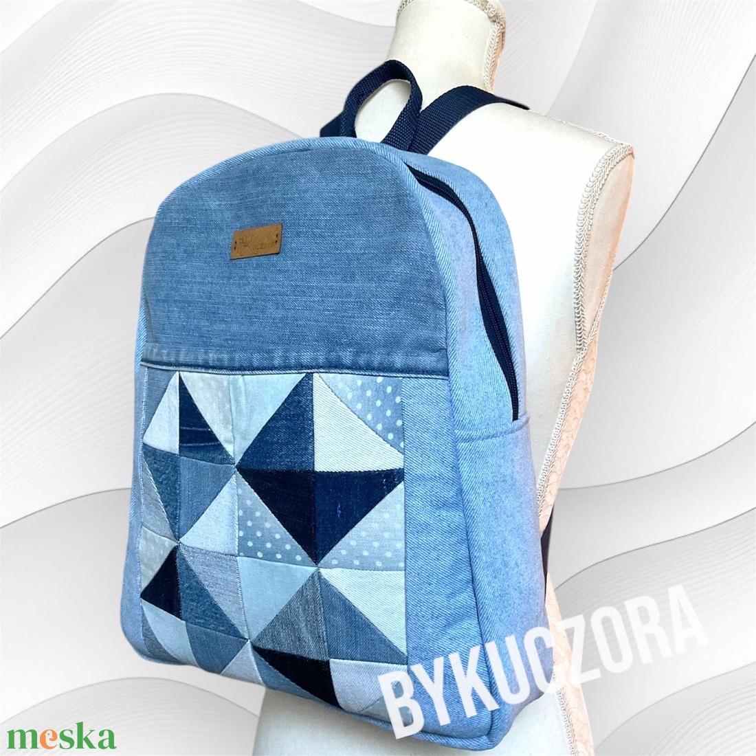 Farmer hátizsák patchwork mintával - táska & tok - hátizsák - kishátizsák - Meska.hu