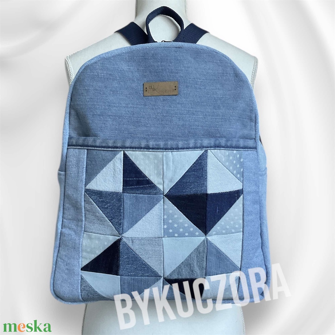 Farmer hátizsák patchwork mintával - táska & tok - hátizsák - kishátizsák - Meska.hu