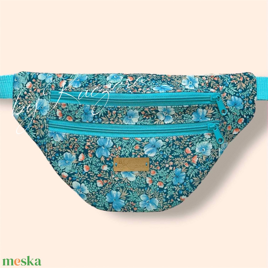 Virágmintás övtáska / crossbody táska türkiz - táska & tok - övtáska - Meska.hu Virágmintás övtáska / crossbody táska türkiz - táska & tok - övtáska - Meska.hu