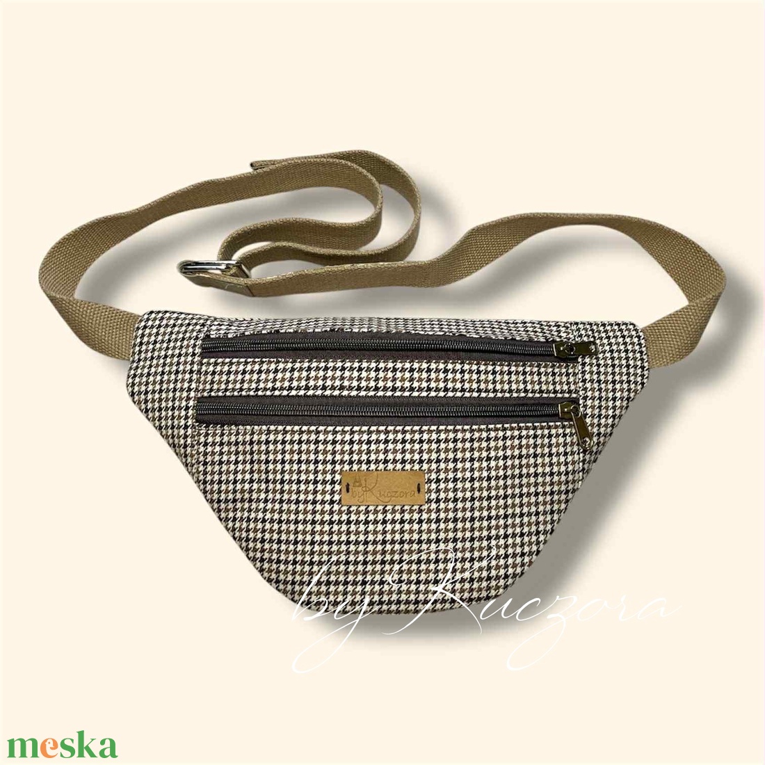 Barna pepita mintás övtáska / crossbody elegán - táska & tok - övtáska - Meska.hu Barna pepita mintás övtáska / crossbody elegán - táska & tok - övtáska - Meska.hu