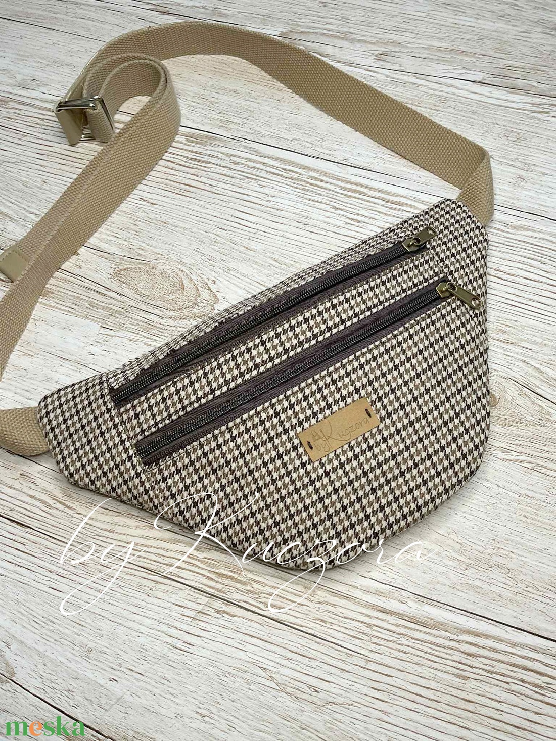 Barna pepita mintás övtáska / crossbody elegán - táska & tok - övtáska - Meska.hu Barna pepita mintás övtáska / crossbody elegán - táska & tok - övtáska - Meska.hu