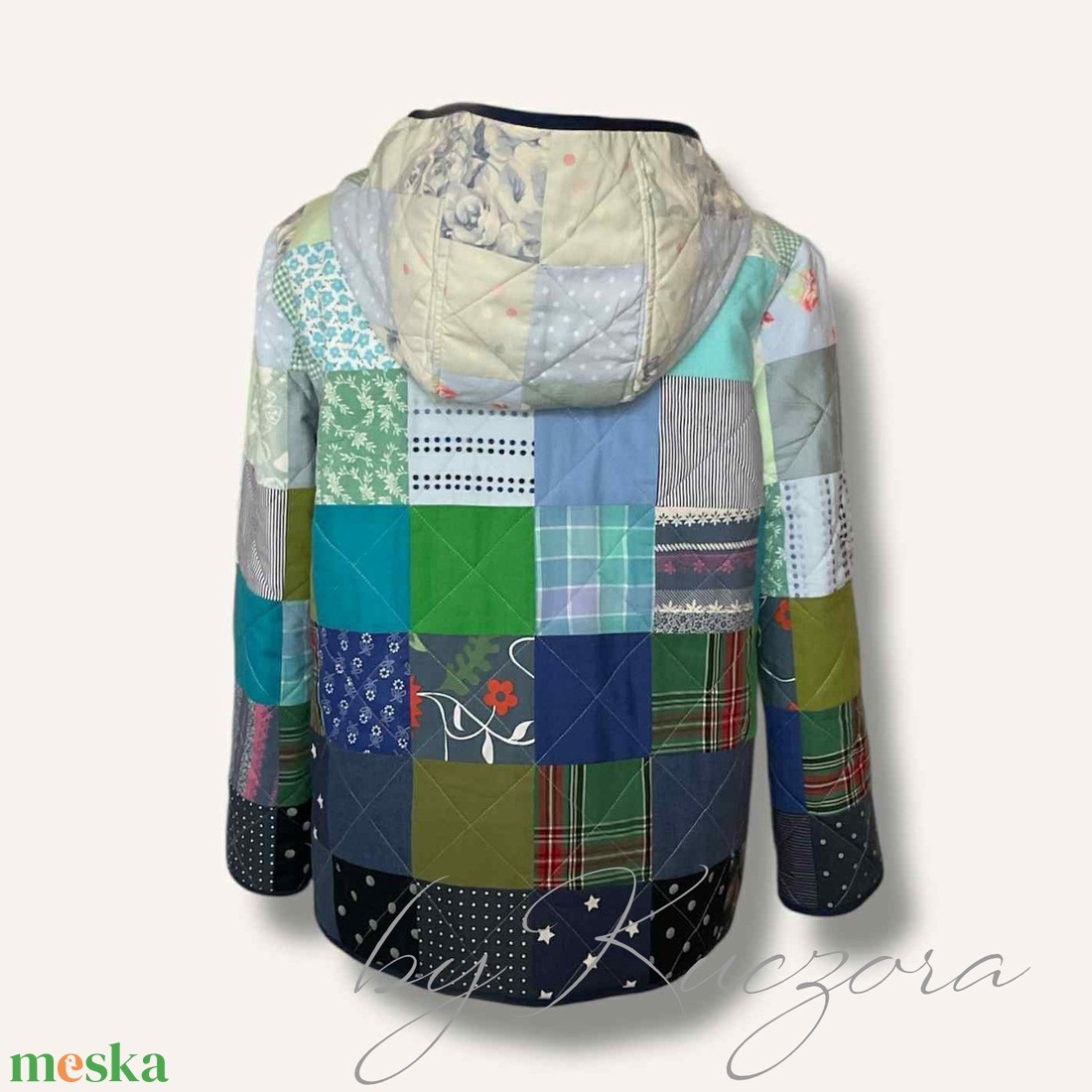 Patchwork kabát  egyedi, kézzel készült darab - ruha & divat - női ruha - kabát - Meska.hu