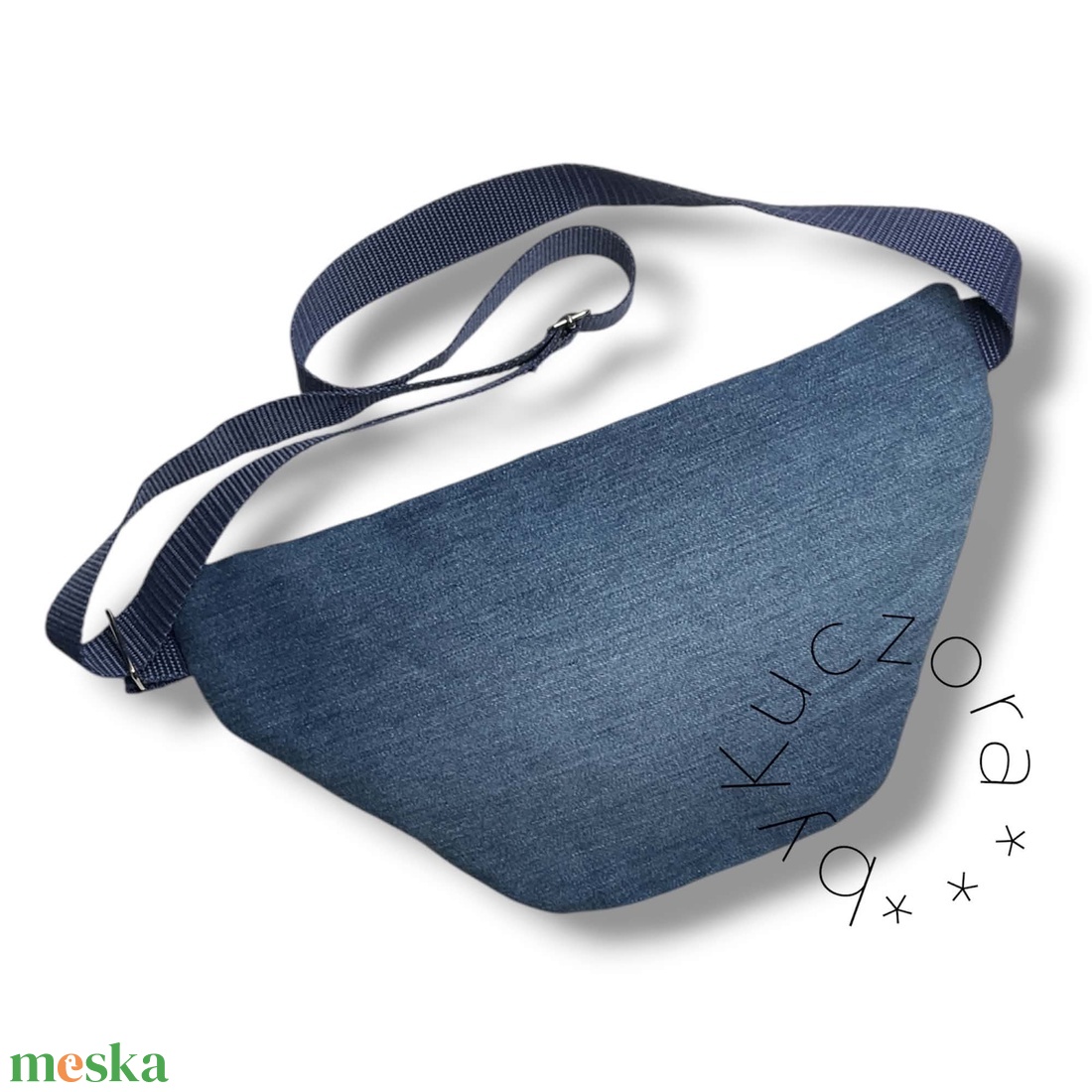Farmerkék övtáska / crossbody táska - táska & tok - övtáska - Meska.hu