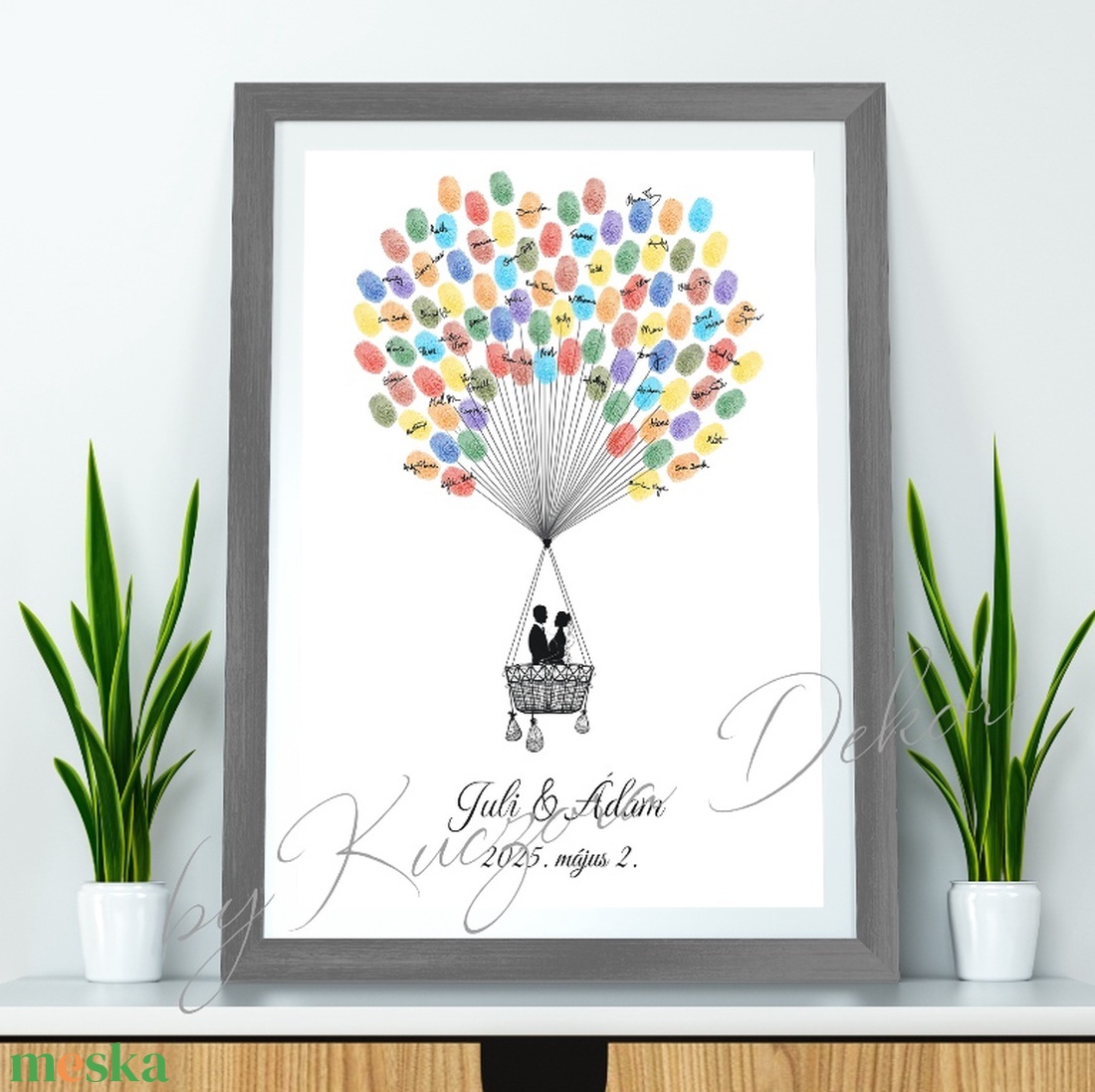 Ujjlenyomat vendégkönyv - Hőlégballon - esküvő - emlék & ajándék - vendégkönyv - Meska.hu Ujjlenyomat vendégkönyv - Hőlégballon - esküvő - emlék & ajándék - vendégkönyv - Meska.hu