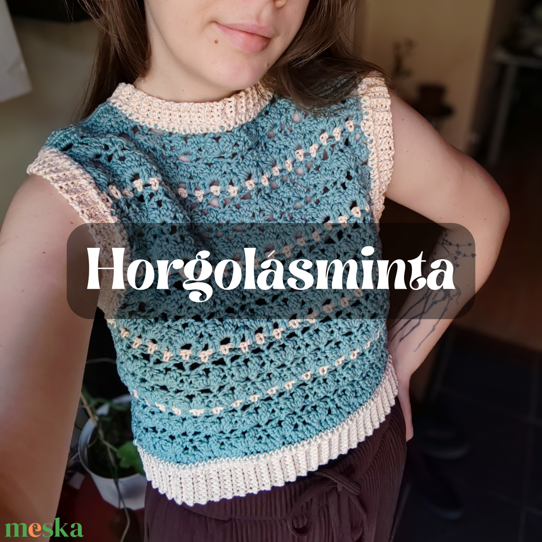 Horgolásminta - PDF - Amelia Vest - diy (csináld magad) - szabásminta, útmutató - horgolási minta - Meska.hu