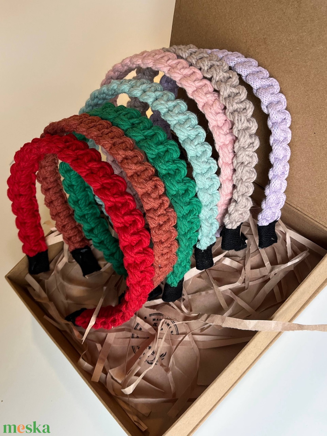 Makrame fejpánt/hajpánt - ruha & divat - hajdísz & hajcsat - hajráf & hajpánt - Meska.hu