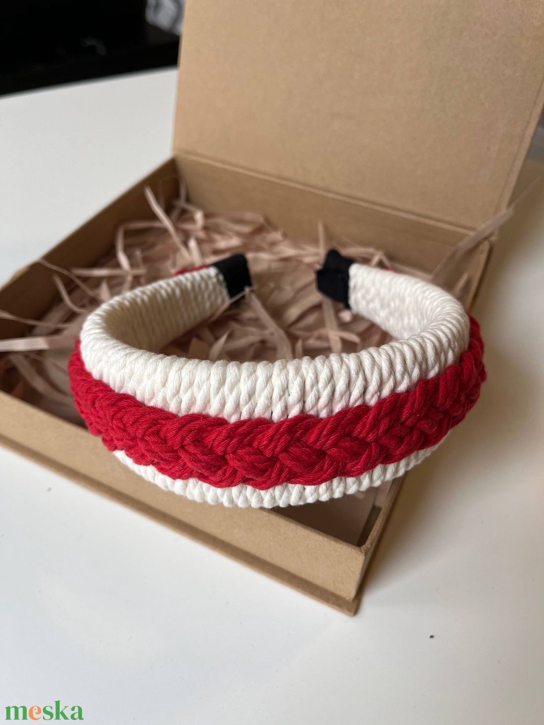 Makrame fejpánt/hajpánt - ruha & divat - hajdísz & hajcsat - hajráf & hajpánt - Meska.hu