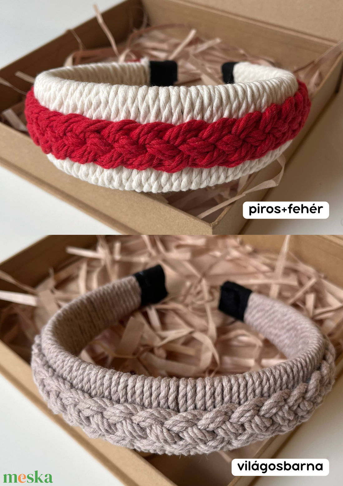 Makrame fejpánt/hajpánt - ruha & divat - hajdísz & hajcsat - hajráf & hajpánt - Meska.hu