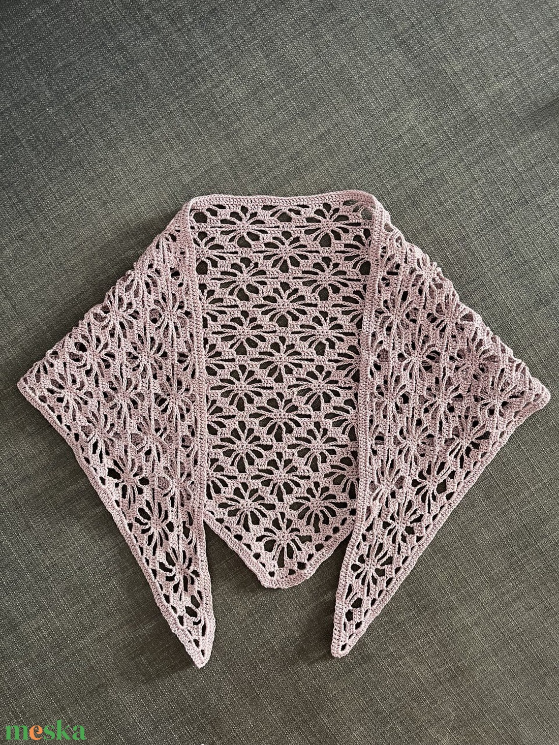 Horgolt bandana kendő/ fejkendő  - ruha & divat - sál, sapka, kendő - fejpánt - Meska.hu