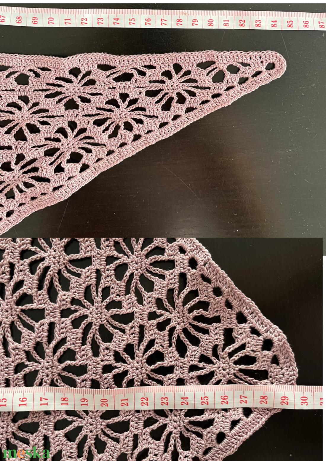 Horgolt bandana kendő/ fejkendő  - ruha & divat - sál, sapka, kendő - fejpánt - Meska.hu