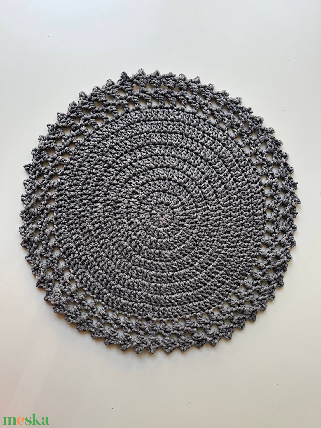 Horgolt tányéralátét szett � 80% pamut, 20% poliészter zsinórból - otthon & életmód - konyhafelszerelés, tálalás - tálalás - tányér- és poháralátét - Meska.hu