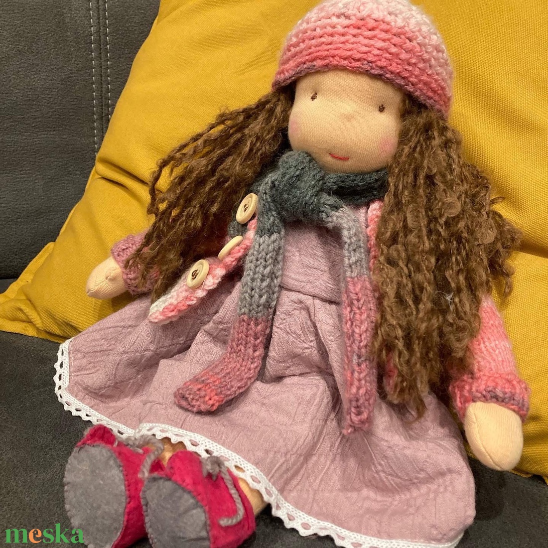 WaldorfART -  Lány Waldorf baba 35 cm referencia-eladva-RENDELHETŐ - játék & sport - baba & babaház - baba - Meska.hu