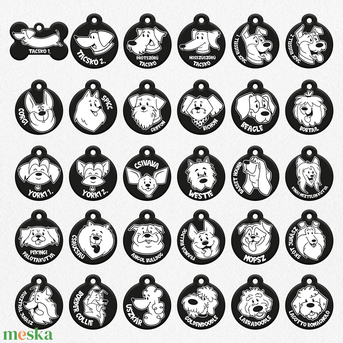 Személyre szabott kisállat biléta - otthon & életmód - kisállatoknak - kutyáknak - kutya biléta - Meska.hu