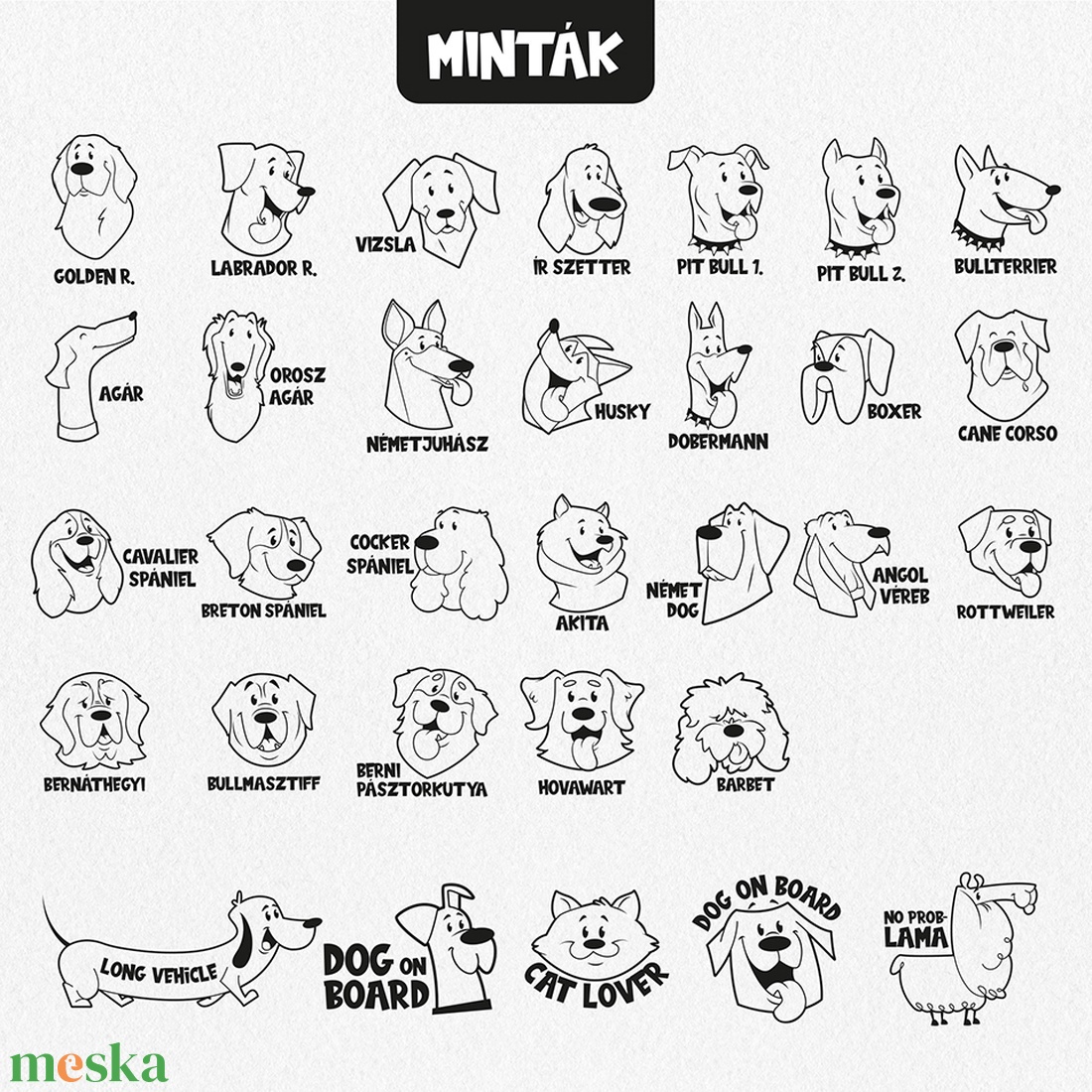 Személyre szabott autómatrica - otthon & életmód - autó - autós matrica - Meska.hu