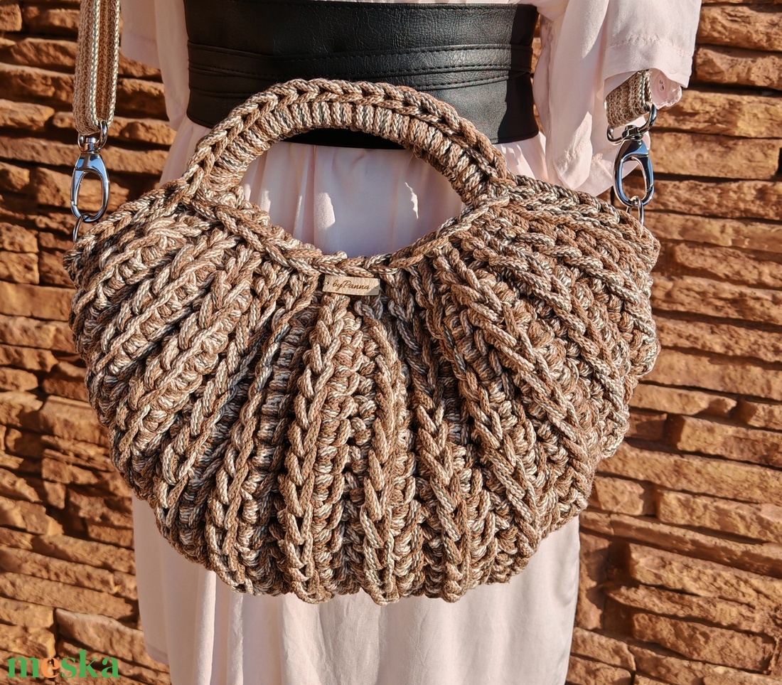  női kosártáska - táska & tok - kézitáska & válltáska - vállon átvethető táska - Meska.hu