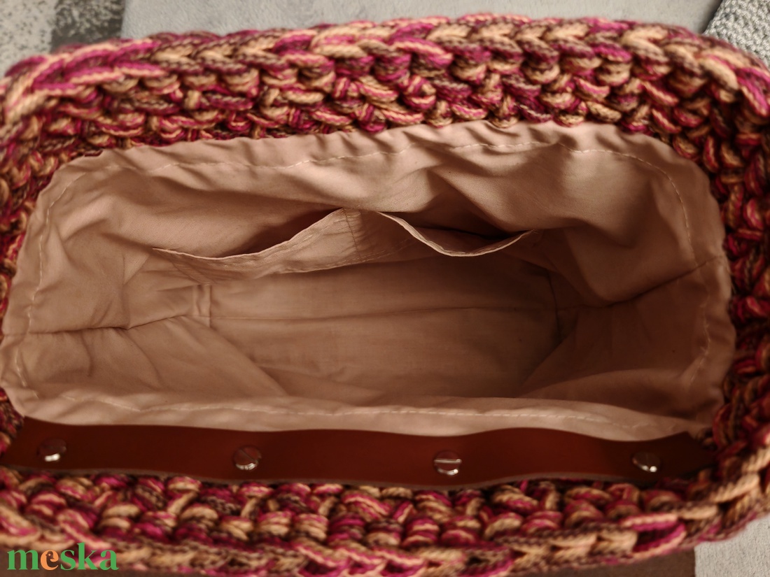 Horgolt női hátizsák - táska & tok - hátizsák - hátizsák - Meska.hu