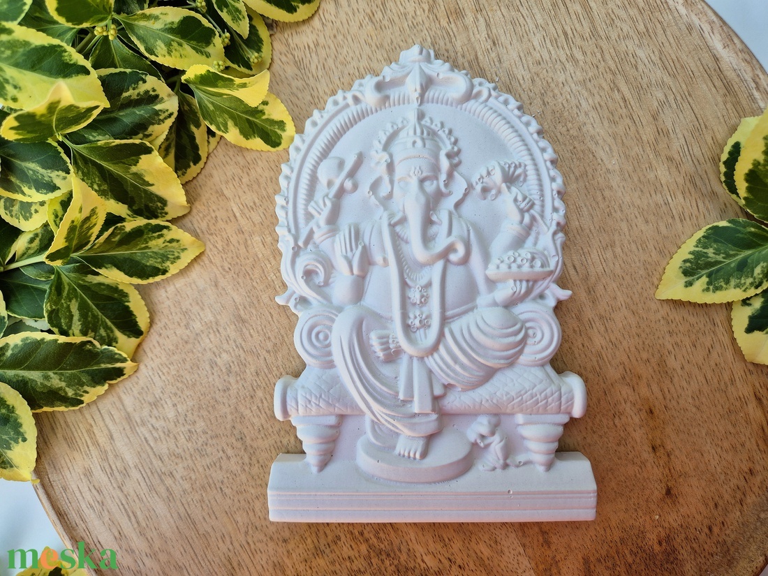 DIY Kreatív festőkészlet Ganésa Ganesha gipsz, Ganésa tábla, Spirituális dekoráció, Jó szerencse- bölcsesség szimbólum - otthon & életmód - dekoráció - dísztárgy - Meska.hu