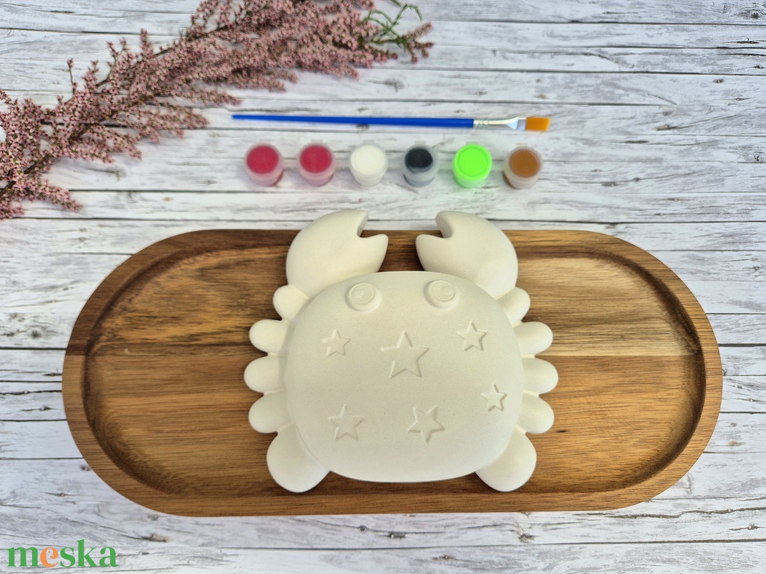 DIY kreatív festhető ékszertartó Rák - diy (csináld magad) - egységcsomag - Meska.hu