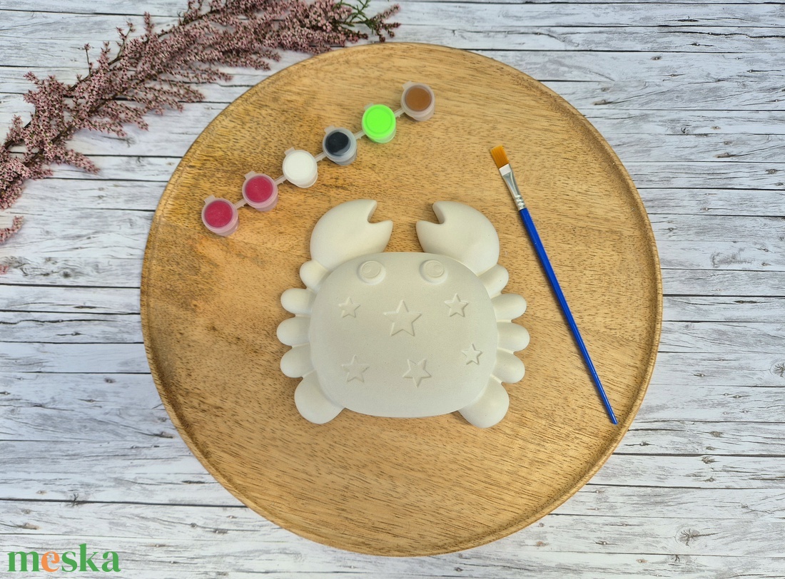 DIY kreatív festhető ékszertartó Rák - diy (csináld magad) - egységcsomag - Meska.hu