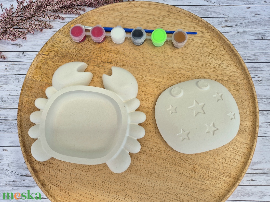 DIY kreatív festhető ékszertartó Rák - diy (csináld magad) - egységcsomag - Meska.hu