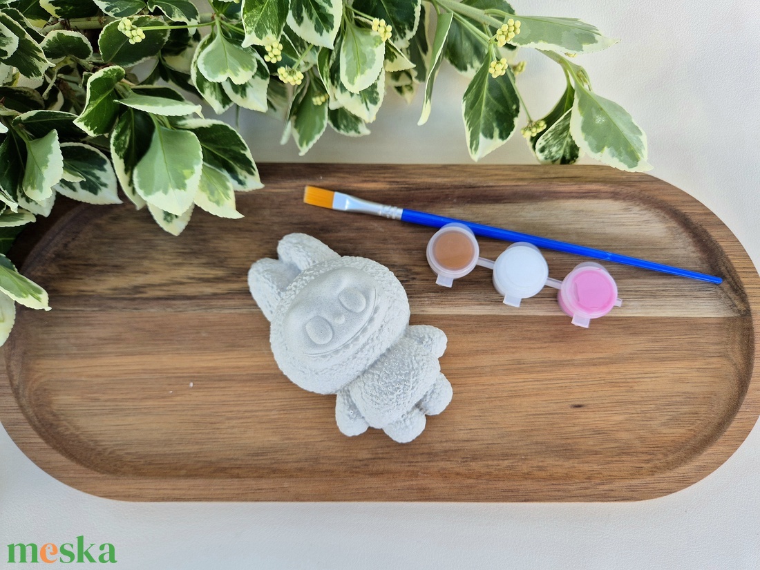 DIY Kreatív festhető gipsz figura Labubuu - diy (csináld magad) - egységcsomag - Meska.hu
