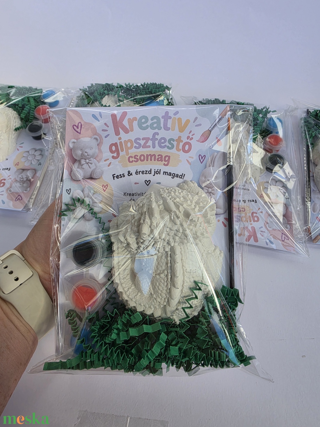 DIY 3D Sárkány festhető gipszcsomag gyerekeknek, Kreatív festőszett, Kézműves ajándék, Fantasy ajándék, Gipszfigura - diy (csináld magad) - egységcsomag - Meska.hu