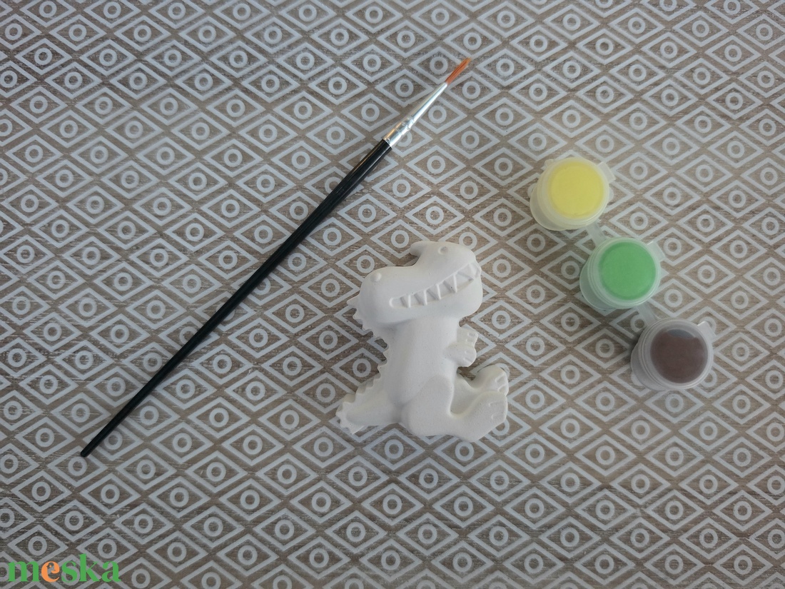 DIY Kreatív festhető gipsz Dinoszaurusz csomag gyerekeknek, Születésnapi kreatív foglalkozás, Kézműves játék, Festés - diy (csináld magad) - egységcsomag - Meska.hu